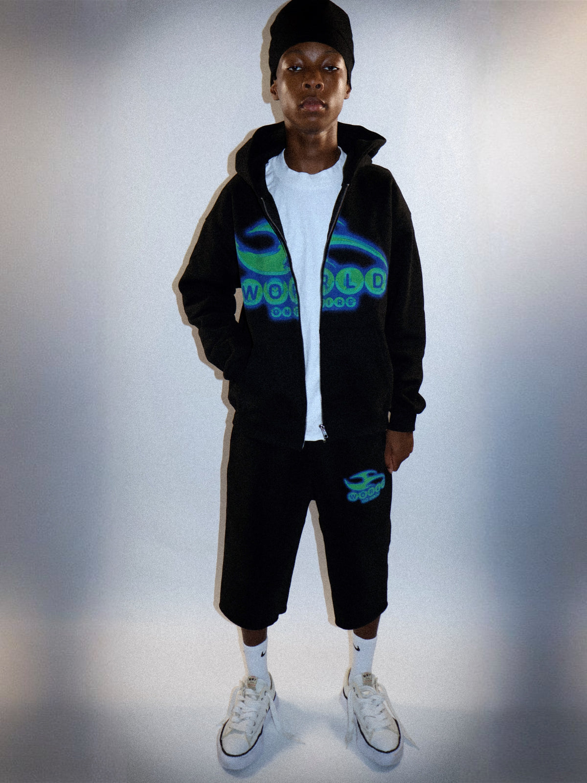 Abstract Hoodie & Short Set | World On Fire Collective