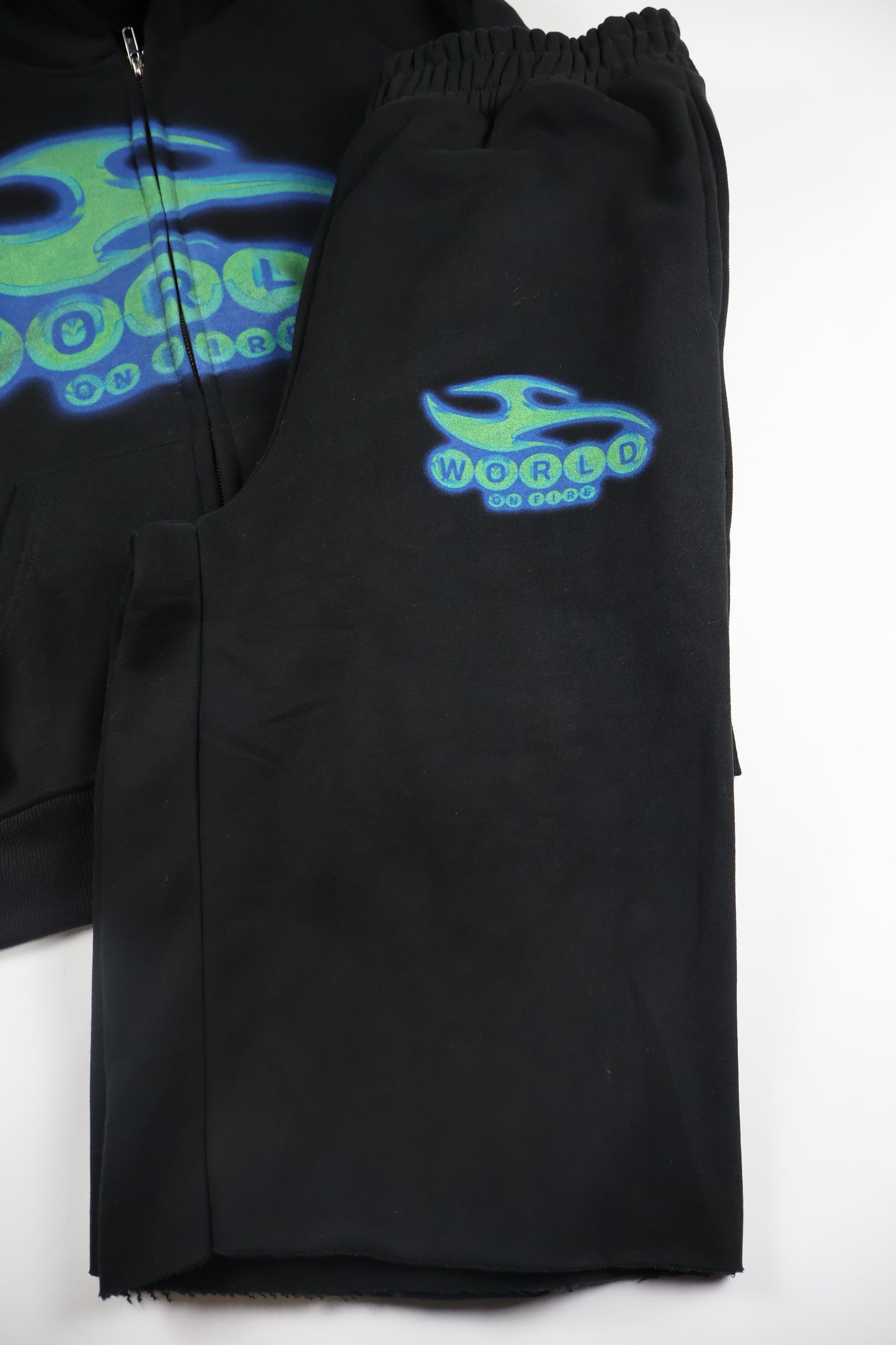 ABSTRACT HOODIE AND SHORT SET