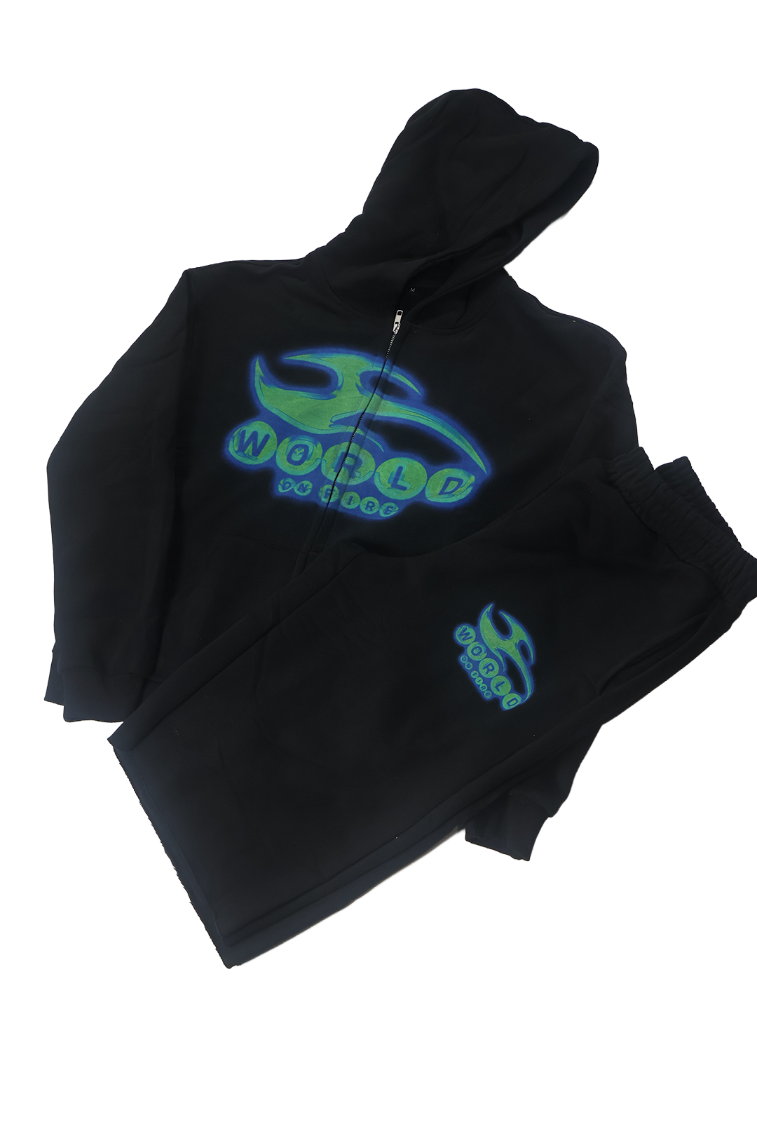 ABSTRACT HOODIE AND SHORT SET