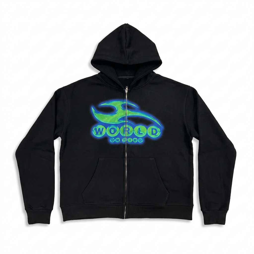Abstract Hoodie & Short Set | World On Fire Collective
